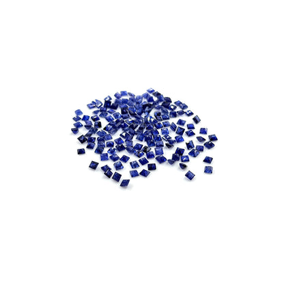 Natural  Bangkok Blue Sapphire Calibrated Squares | 3mm & 4mm