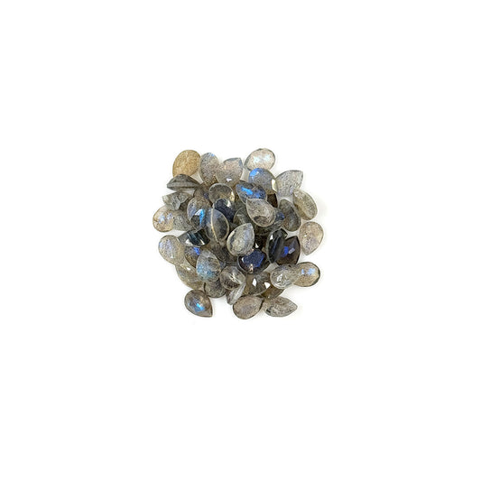 Natural Labradorite Calibrated Pears | 5x7mm & 6x8mm