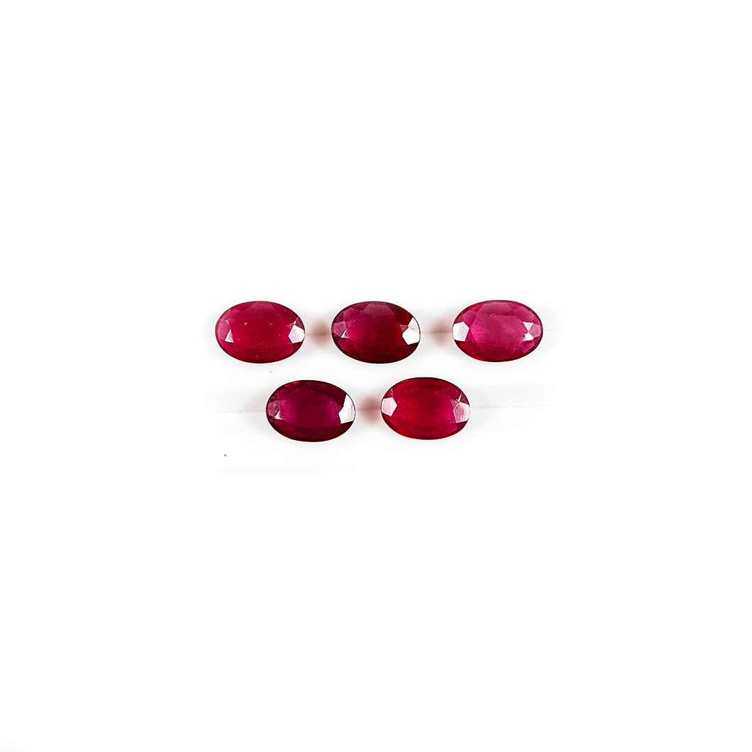 Natural Bangkok Ruby Calibrated Ovals 10x7mm