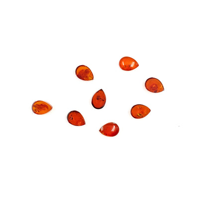 Natural Amber Calibrated Pears | 7x9mm & 8x10mm