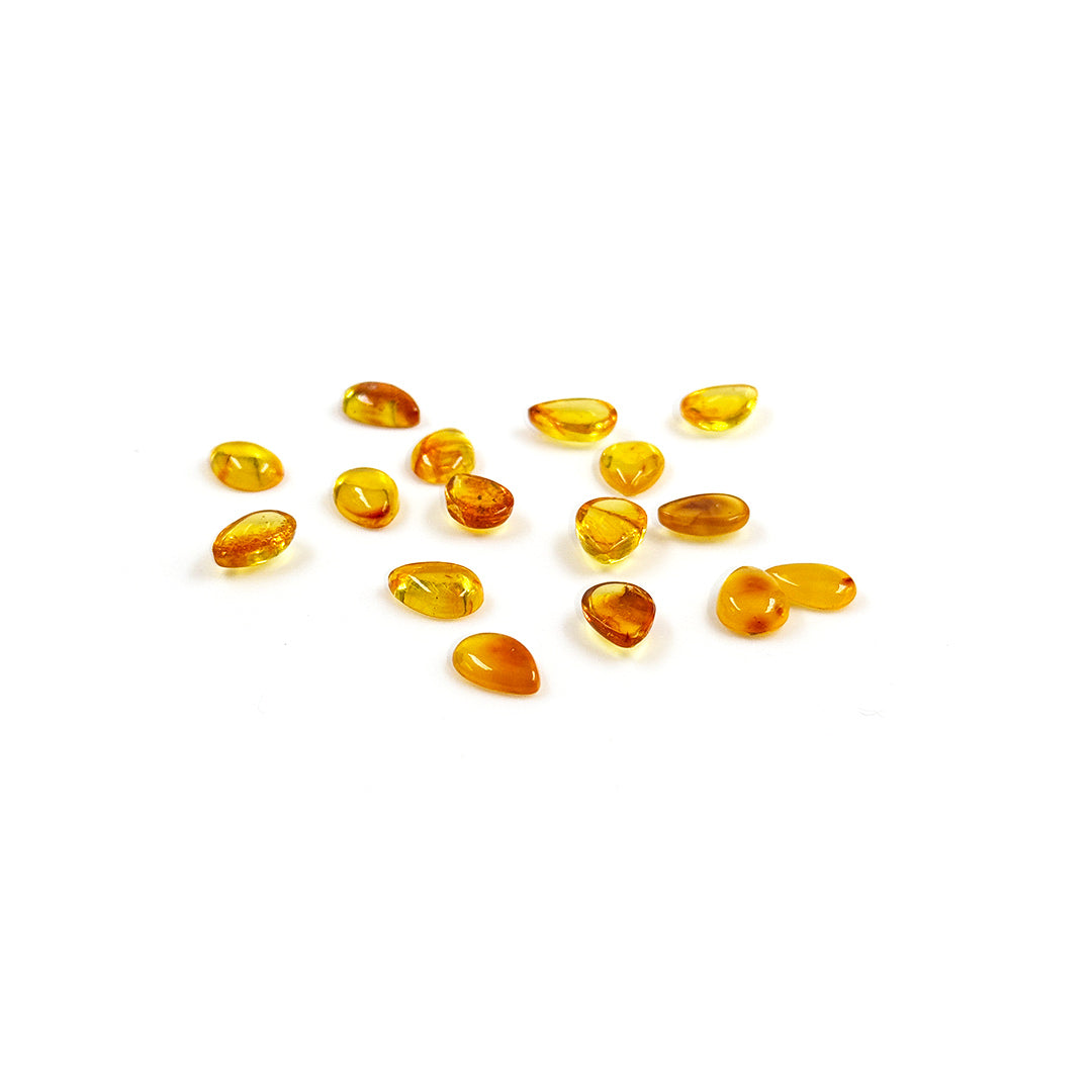 Natural Amber Calibrated Pears | 7x9mm & 8x10mm