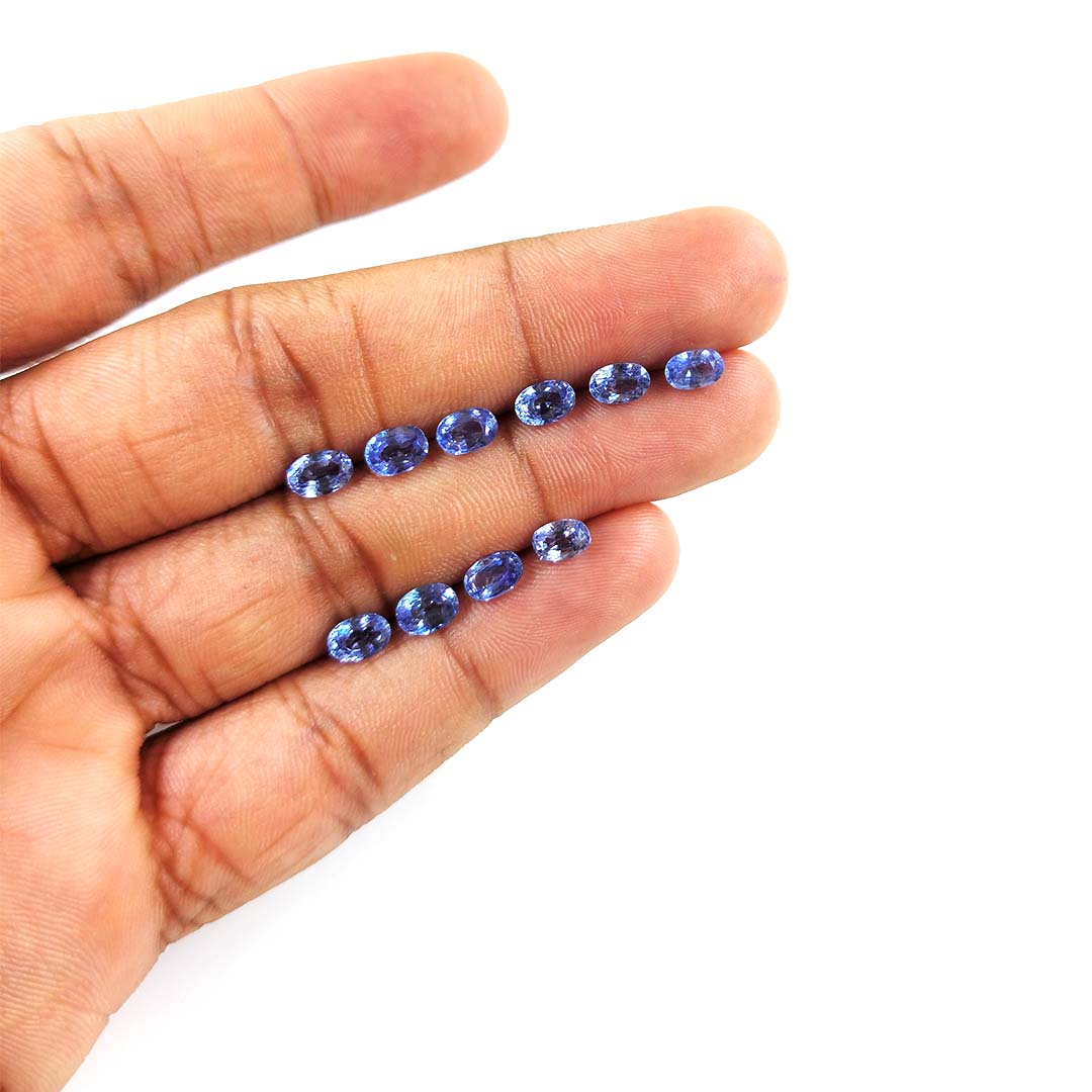 Natural Ceylon Blue Sapphire Calibrated Ovals | 3x5mm & 4x6mm