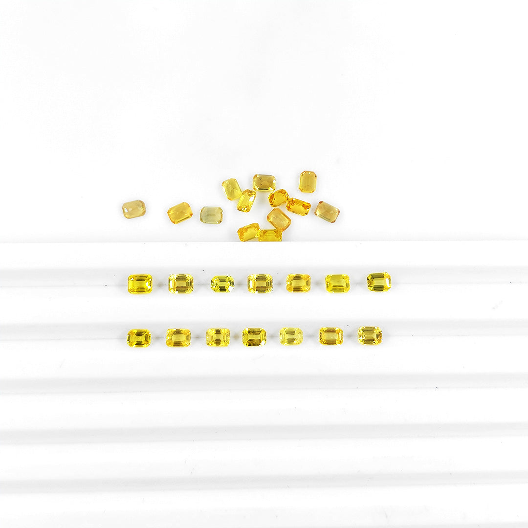 Natural Yellow Sapphire Calibrated Octagons 3x4mm