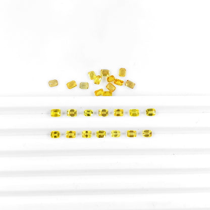 Natural Yellow Sapphire Calibrated Octagons 3x4mm