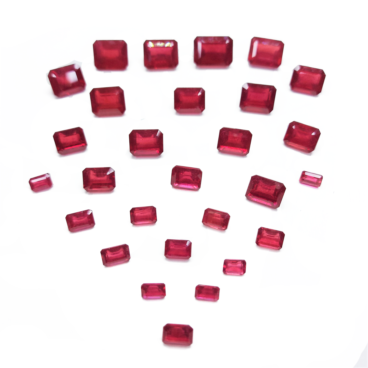 Natural Bangkok Ruby Calibrated Octagons | 3x4mm - 10x8mm