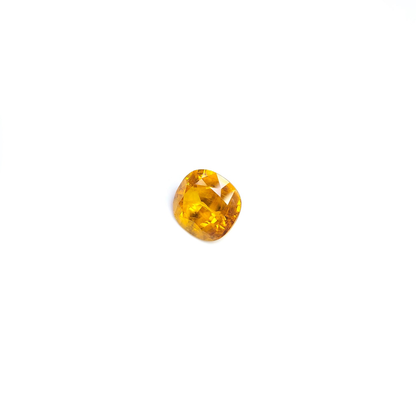 Natural Heated Yellow Sapphire Cushion | 12.20cts