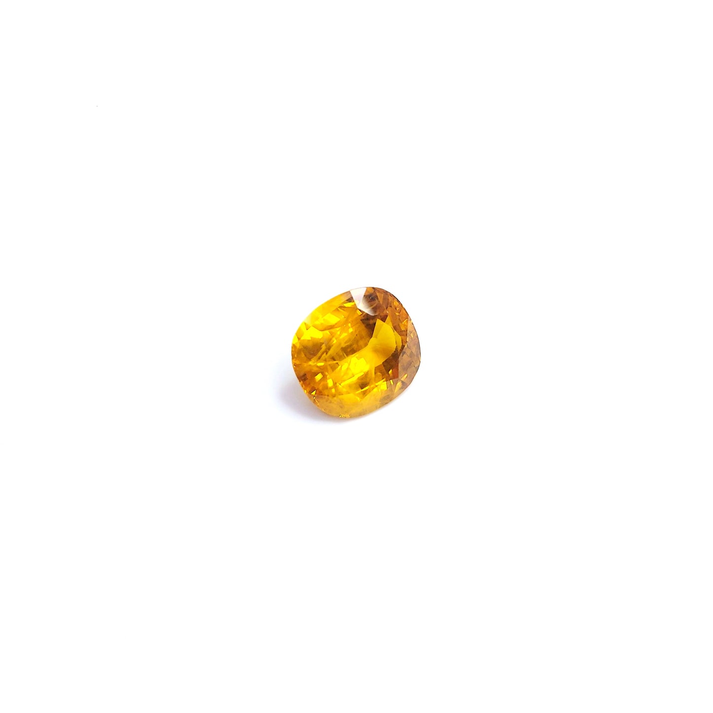 Natural Heated Yellow Sapphire Cushion | 12.20cts