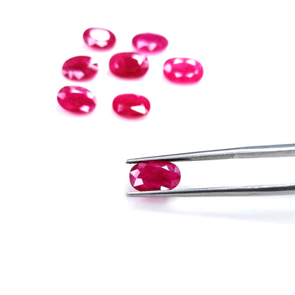 Natural Mozambique Ruby Ring Size Ovals