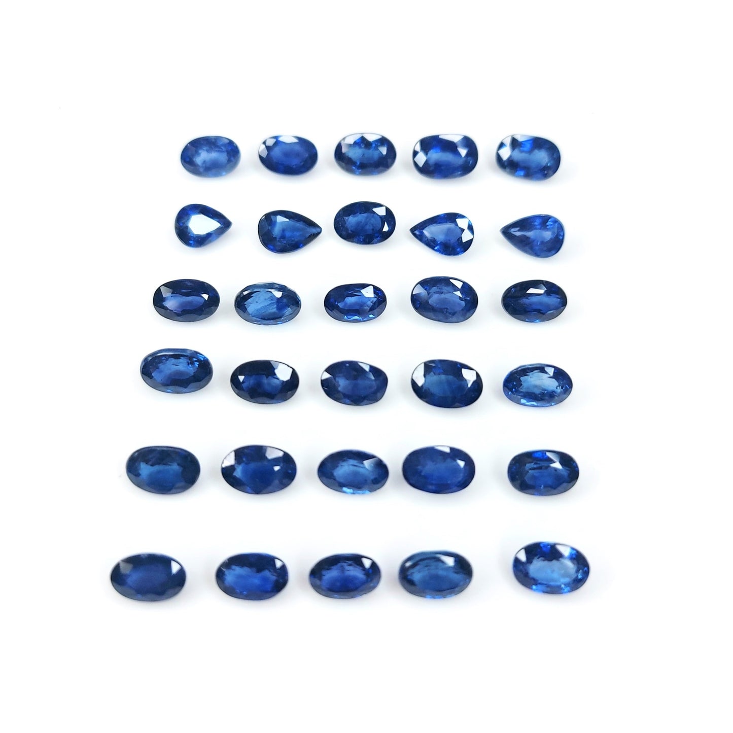 Natural Beryllium Blue Sapphire Calibrated Ovals | 3x5mm & 4x6mm