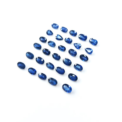 Natural Beryllium Blue Sapphire Calibrated Ovals | 3x5mm & 4x6mm