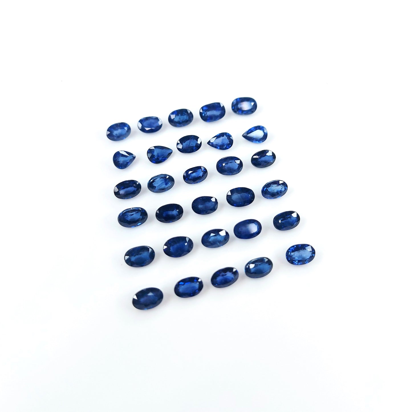 Natural Beryllium Blue Sapphire Calibrated Ovals | 3x5mm & 4x6mm