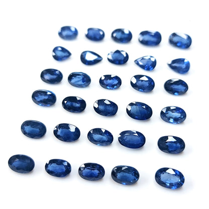 Natural Beryllium Blue Sapphire Calibrated Ovals | 3x5mm & 4x6mm