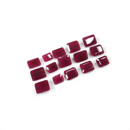 Natural African Ruby Unheated Octagons | 2- 35cts