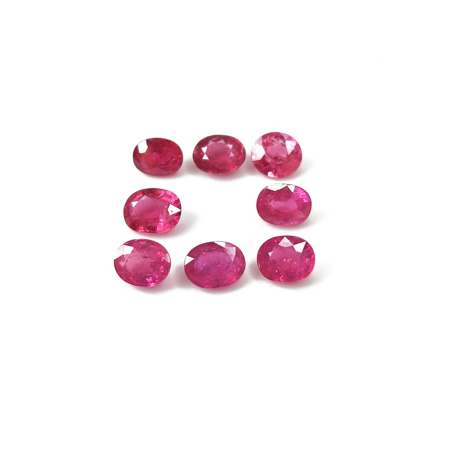 Natural Ruby Unheated Ovals Pairing