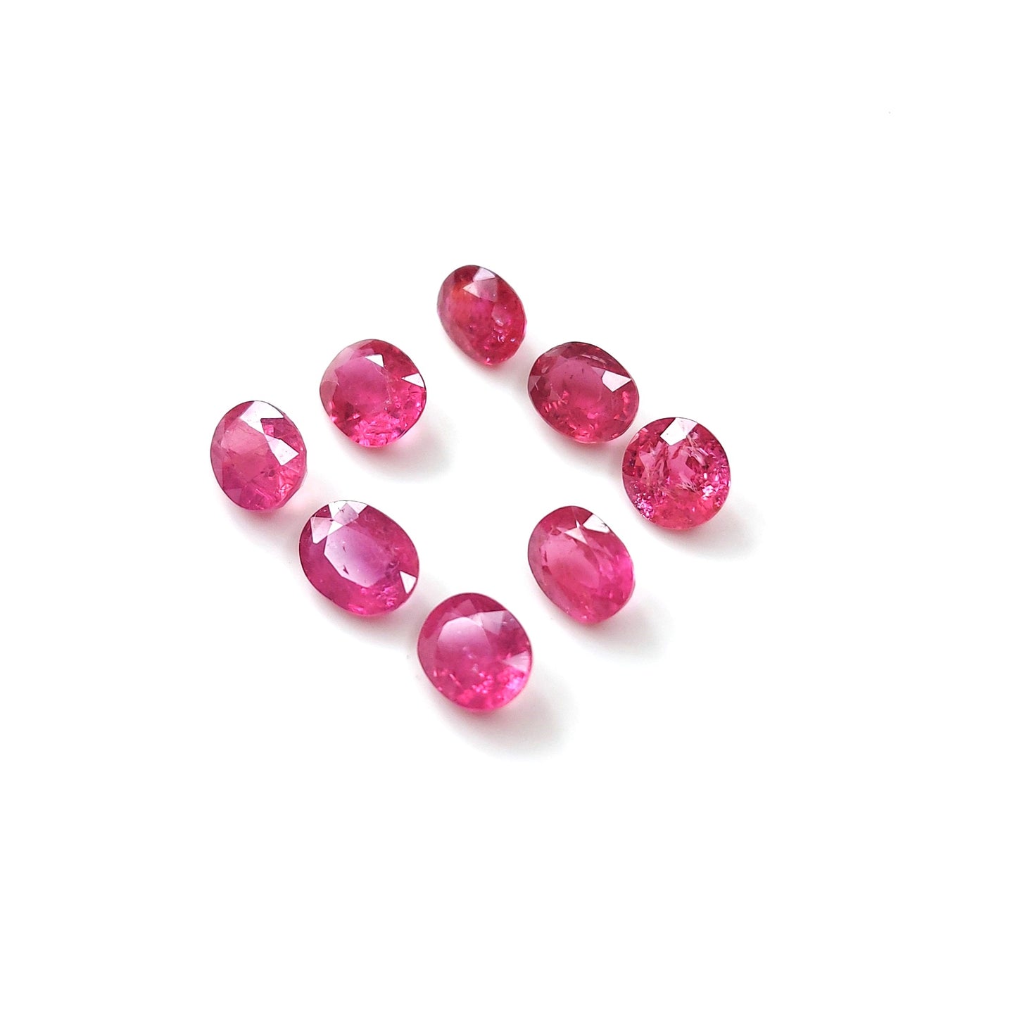 Natural Ruby Unheated Ovals Pairing