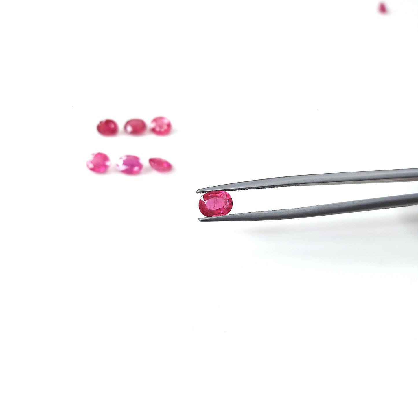 Natural Ruby Unheated Ovals Pairing