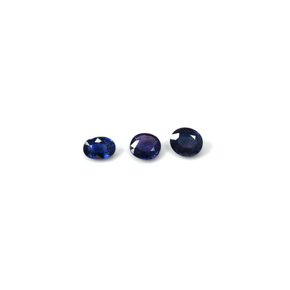 Natural Madagascar Unheated Blue sapphire Ovals 3.65cts