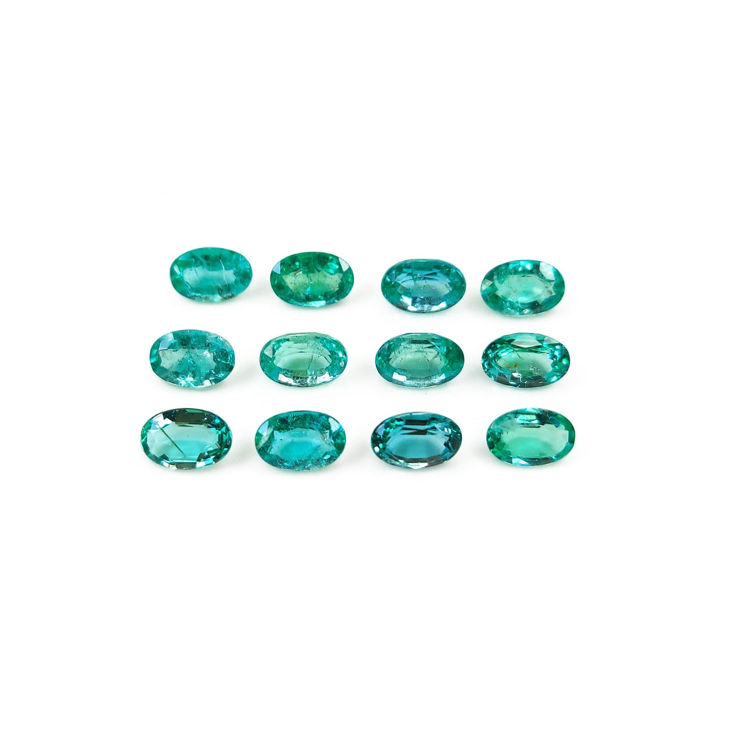 Natural Zambian Emerald Calibrated Ovals | 3x5mm & 4x6mm