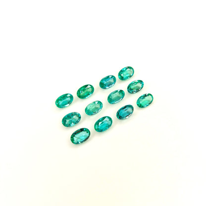 Natural Zambian Emerald Calibrated Ovals | 3x5mm & 4x6mm