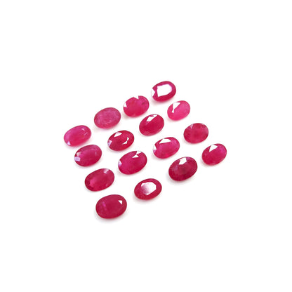 Natural Mozambique Calibrated Ruby Oval | 4x6mm & 5x7mm & 6x8mm