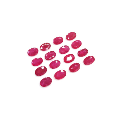 Natural Mozambique Ruby Calibrated Ovals | 3x5mm & 6x4mm