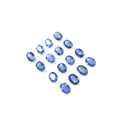 Natural Ceylon Blue Sapphire Calibrated Ovals | 3X5mm & 6x4mm