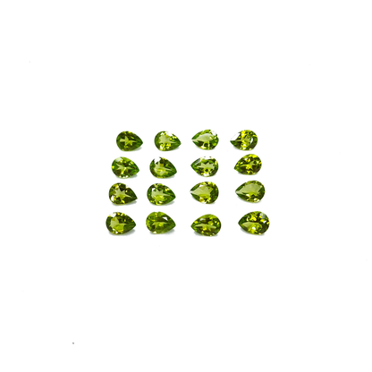 Natural Peridot Calibrated Pears | 7x5mm & 8x6mm