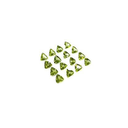 Natural Peridot Calibrated Trillions | 5mm - 7mm