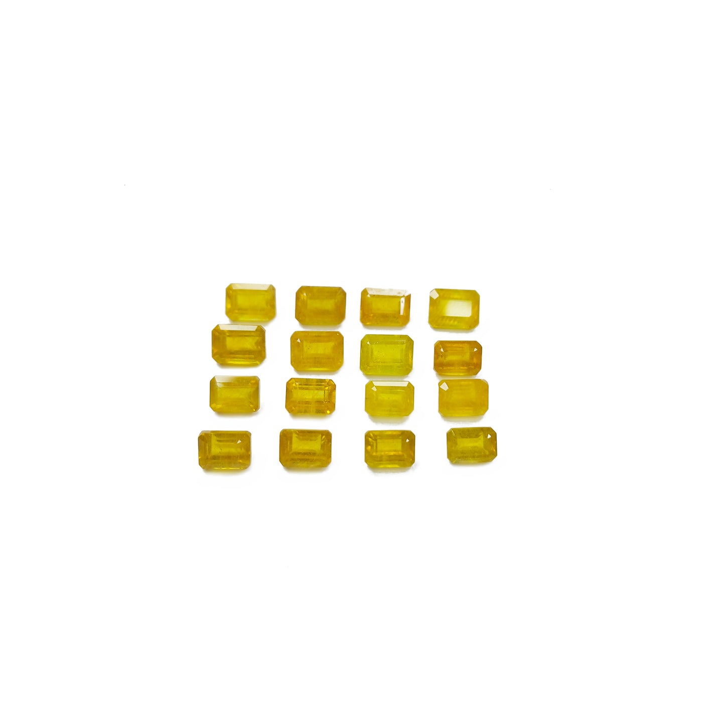 Natural Bangkok Yellow Sapphire Calibrated Octagons 7x5mm