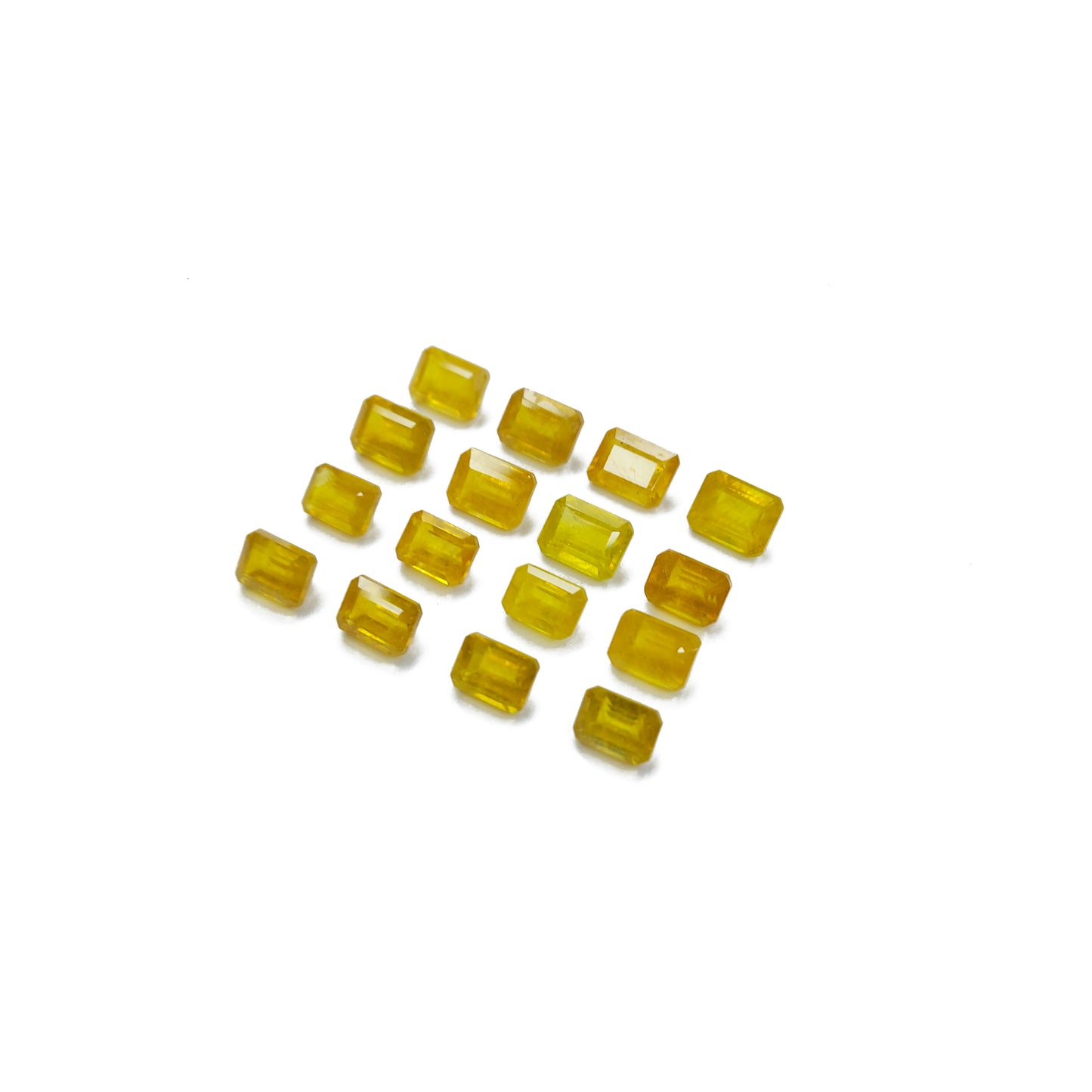 Natural Bangkok Yellow Sapphire Calibrated Octagons 7x5mm