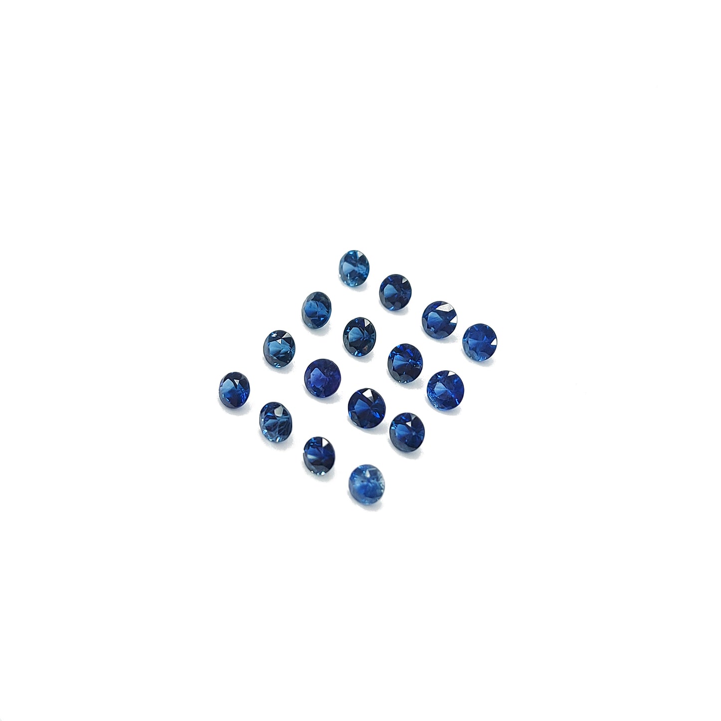 Natural Ceylon Blue Sapphire Calibrated Rounds | 2mm & 3mm