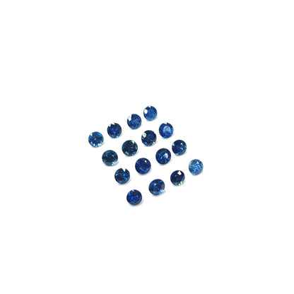 Natural Ceylon Blue Sapphire Calibrated Rounds | 2mm & 3mm