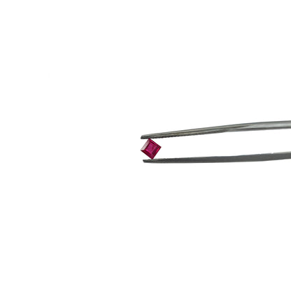 Natural Ruby Calibrated Squares | 2mm - 4mm