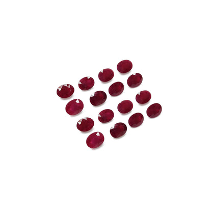 Natural Burma Ruby Heated Calibrated Ovals | 5x7mm - 7x9mm