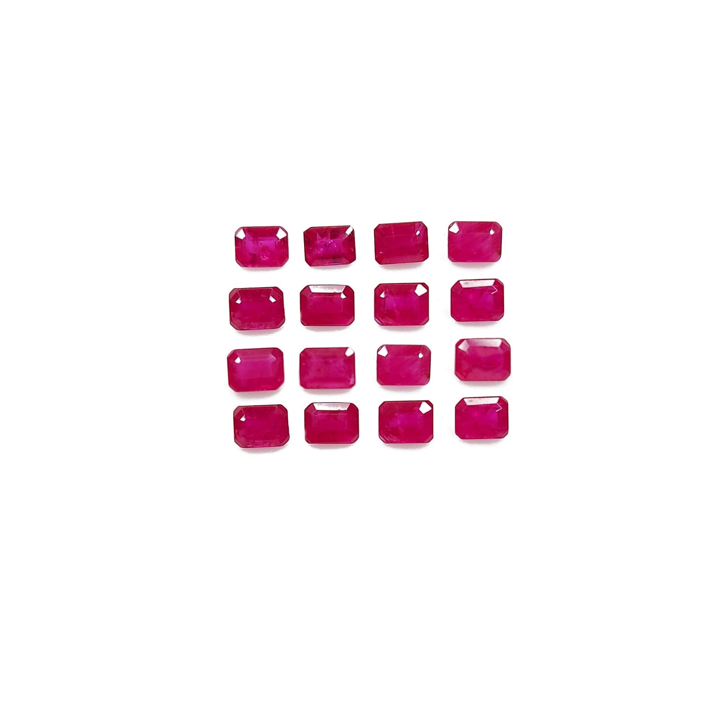 Natural Mozambique Ruby Calibrated Octagons | 3x4mm & 4x5mm