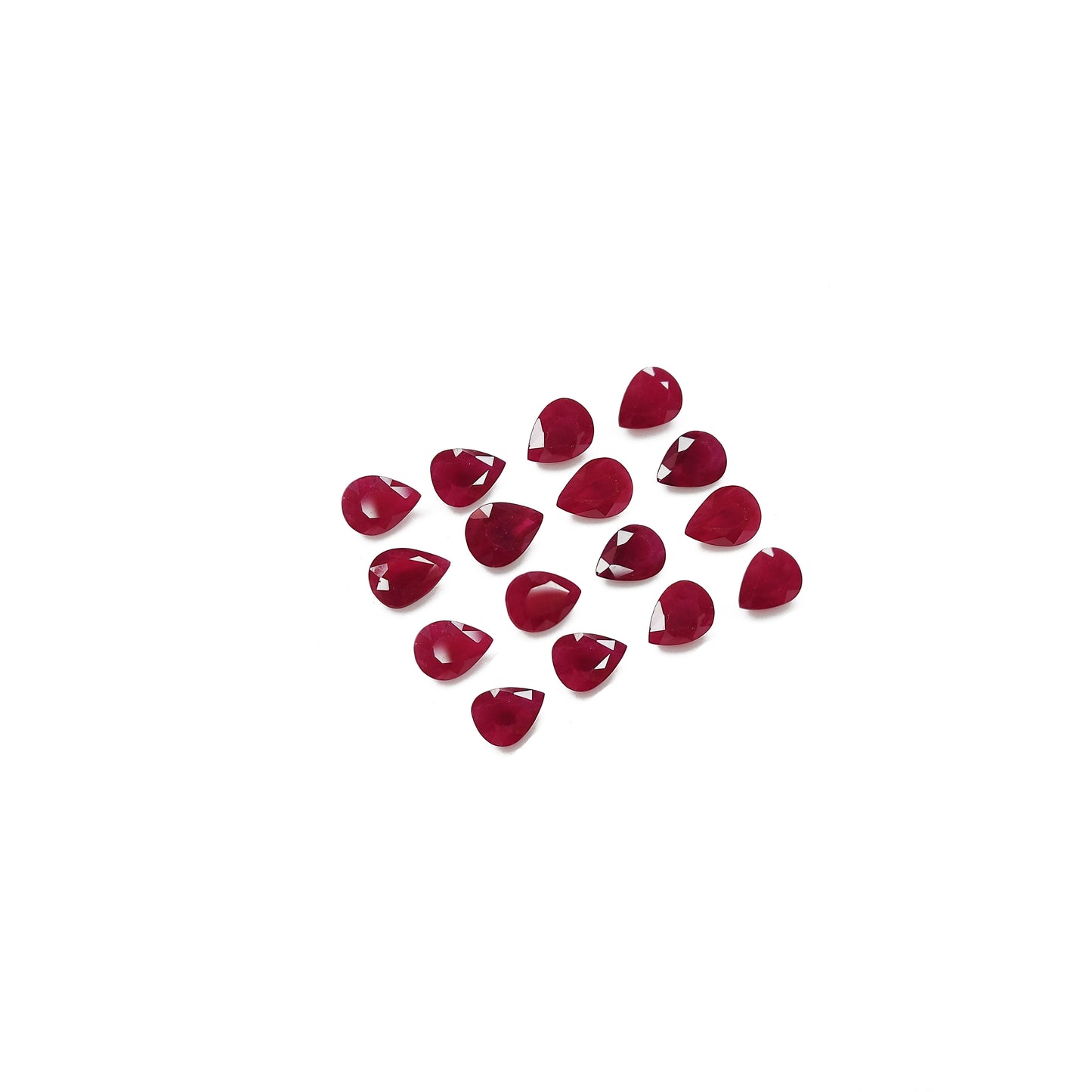 Natural Burma Ruby Calibrated Pears | 6x8mm & 7x5mm