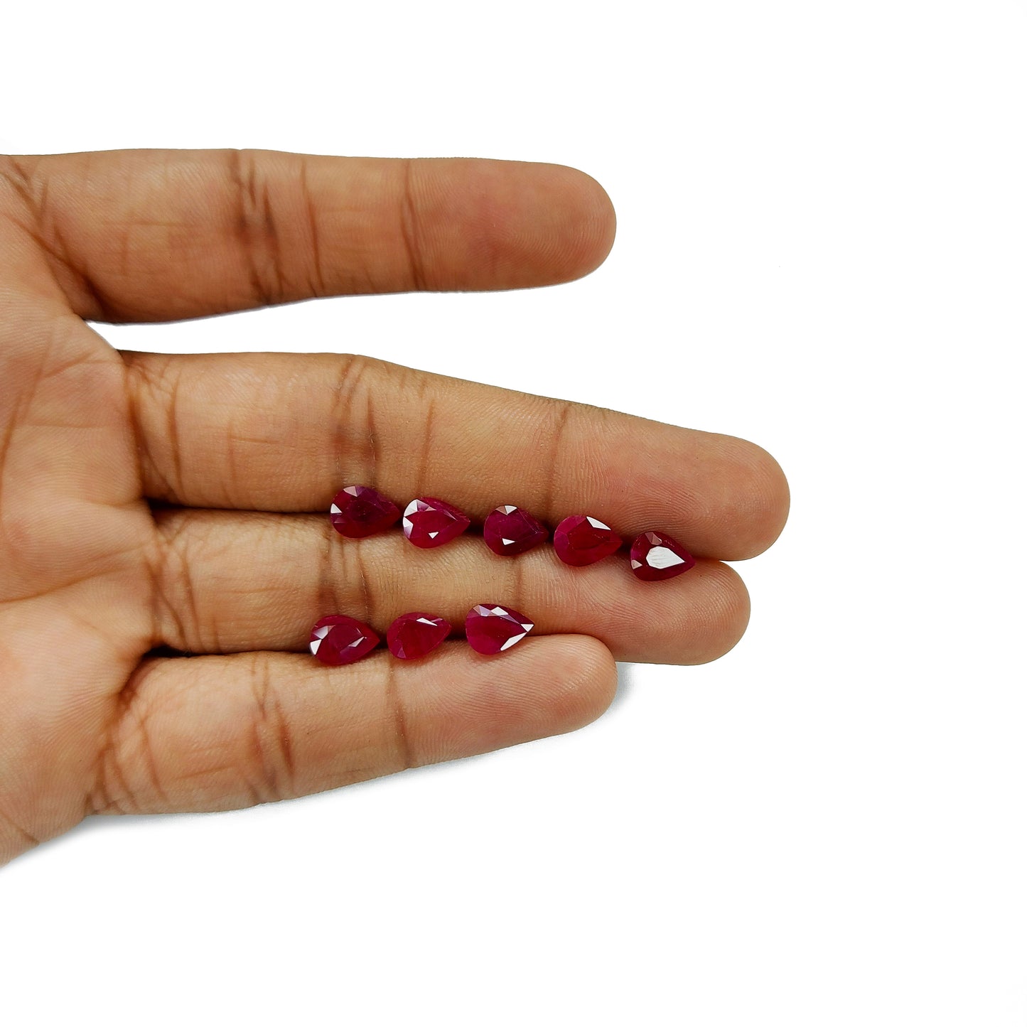 Natural Burma Ruby Calibrated Pears | 6x8mm & 7x5mm