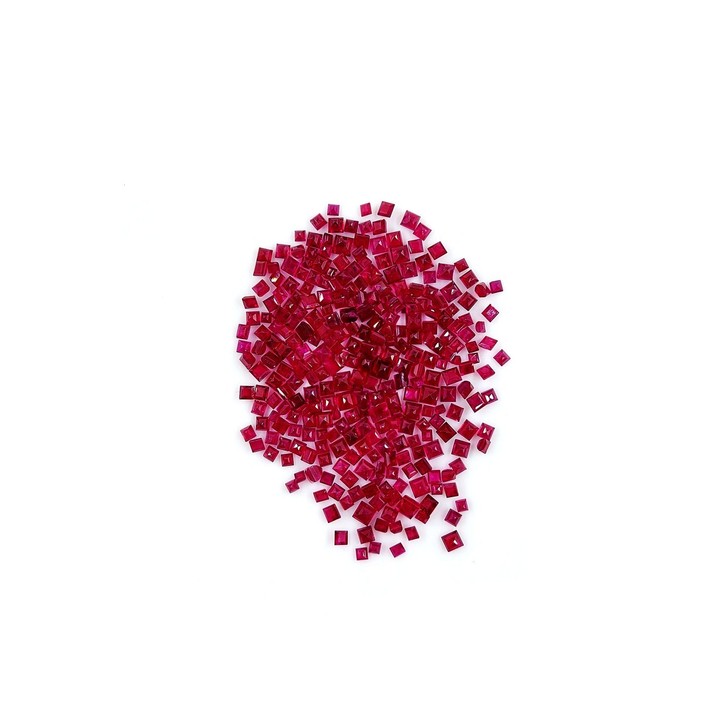 Natural Burma Ruby Calibrated Squares | 2mm & 3mm & 4mm