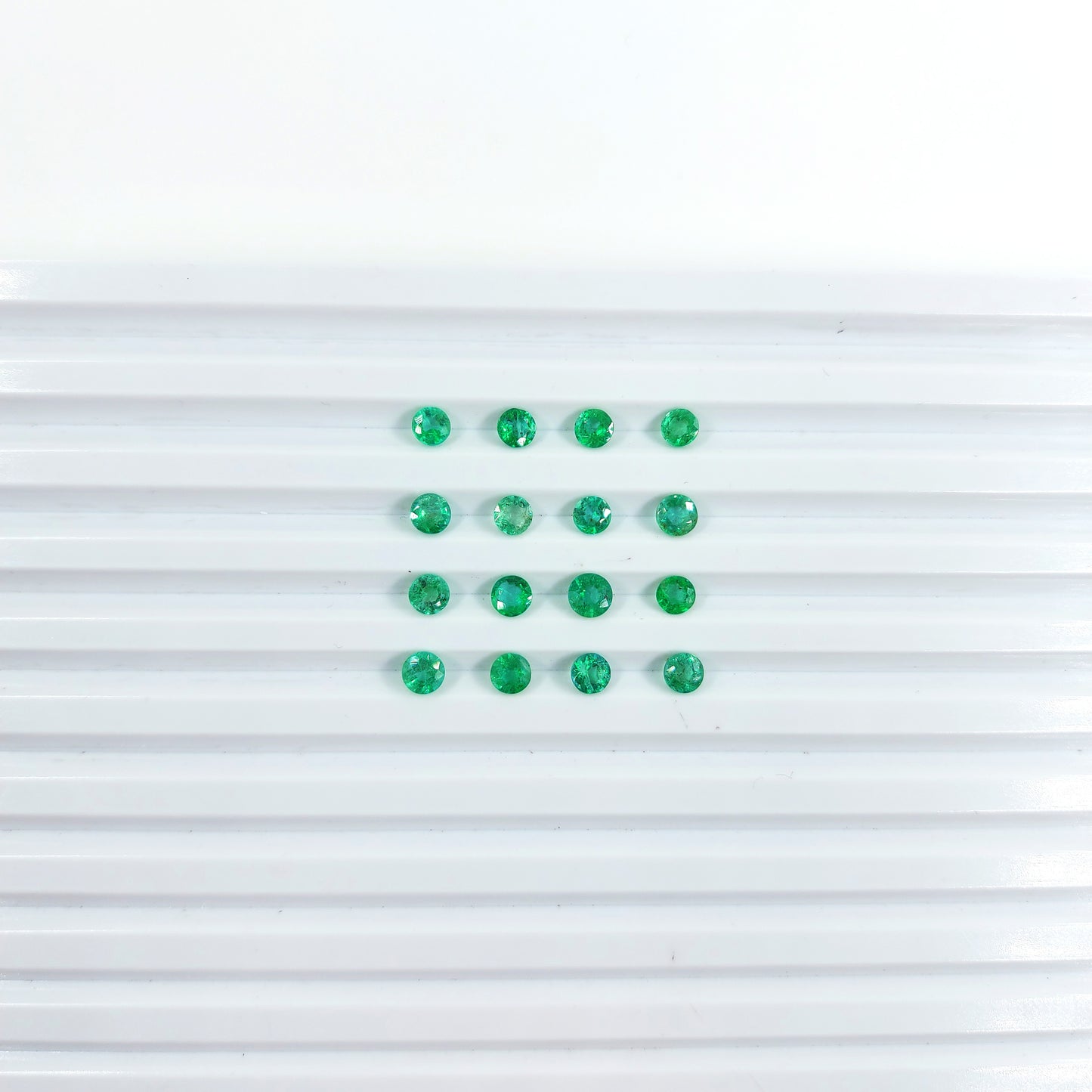 Natural Zambian Emerald Calibrated Rounds | 3mm - 6mm