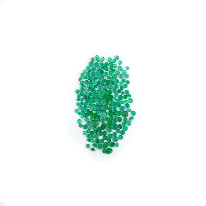 Natural Zambian Emerald Calibrated Rounds | 3mm - 6mm