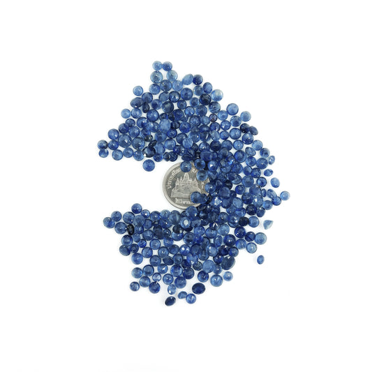 Natural Blue Sapphire Calibrated Rounds | 3mm & 4mm