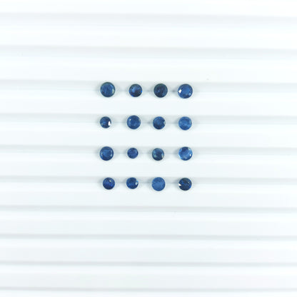 Natural Blue Sapphire Calibrated Rounds | 2, 3, 4mm