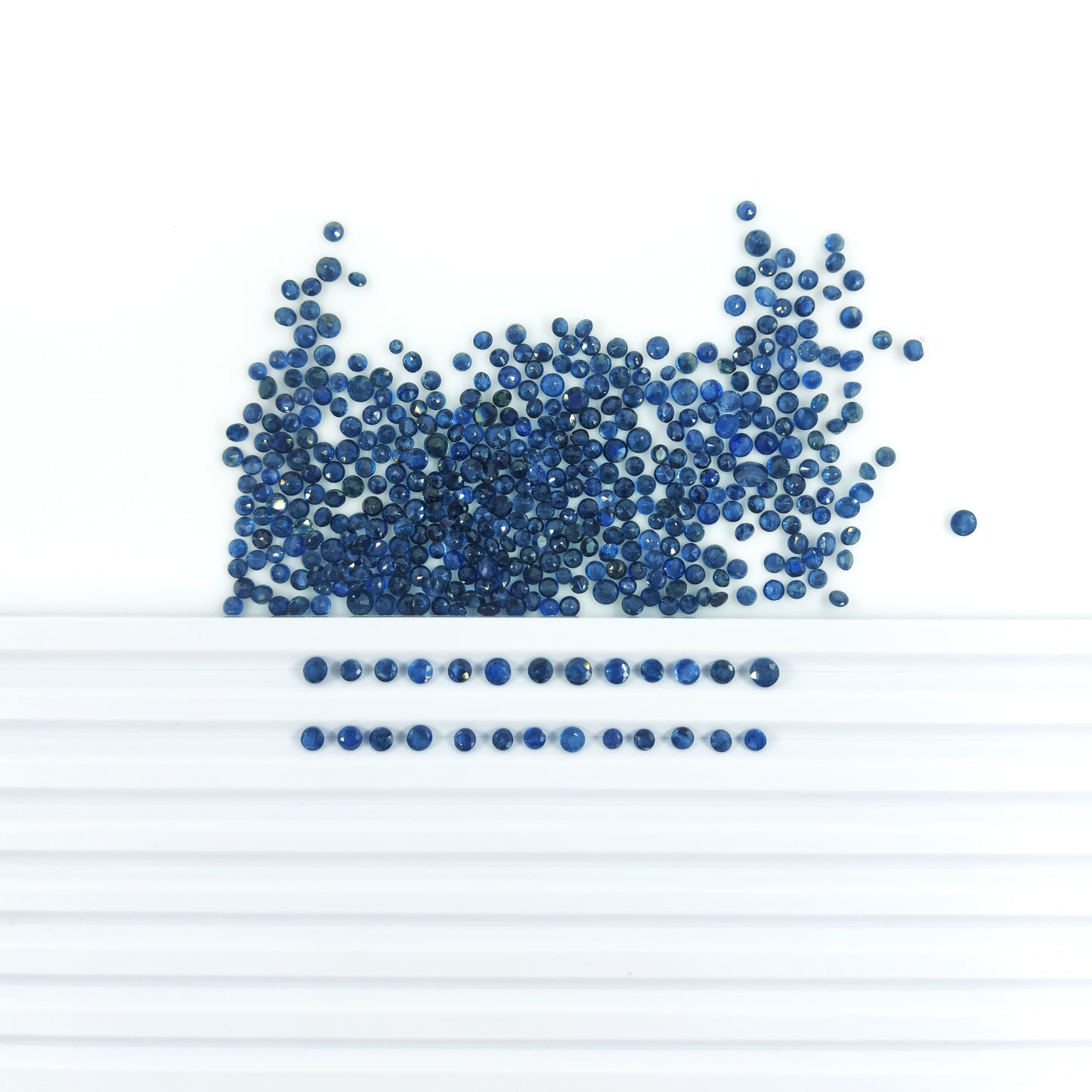 Natural Blue Sapphire Calibrated Rounds | 2, 3, 4mm