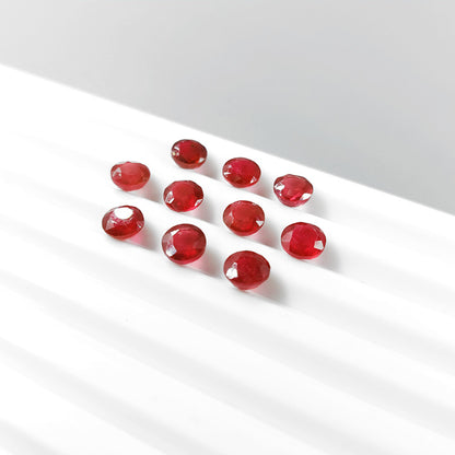 Natural Bangkok Ruby Calibrated Rounds | 4mm & 5mm