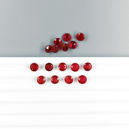 Natural Bangkok Ruby Calibrated Rounds | 4mm & 5mm