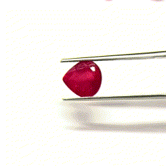 Natural Bangkok Ruby Calibrated Hearts | 3mm - 10mm