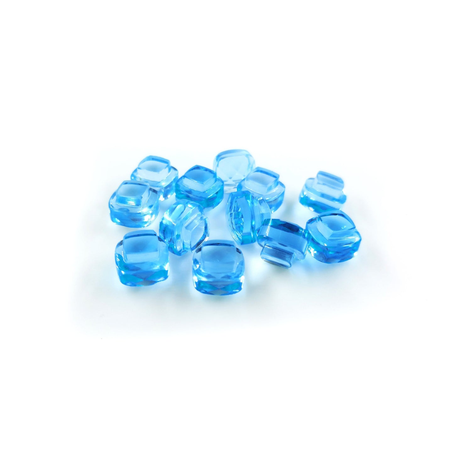 Natural Blue Topaz calibrated  Bottle Cork, 10mm