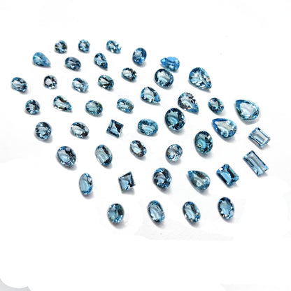 Natural Aquamarine 2-4cts Size and Mix Shape | Santa Maria