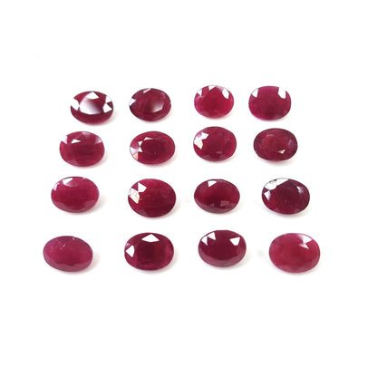 Natural Unheated Ruby Calibrated Ovals