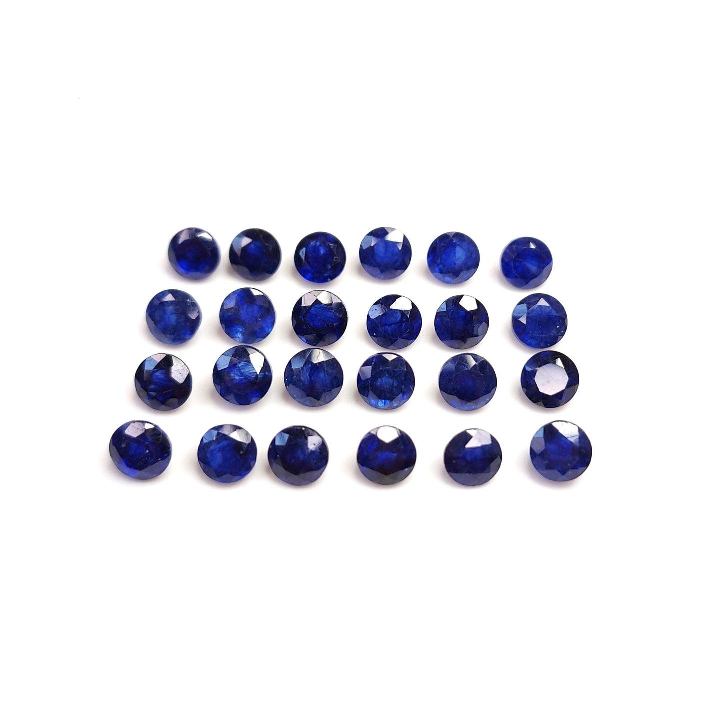 Natural Bangkok Blue Sapphire Calibrated Rounds | 3mm - 10mm